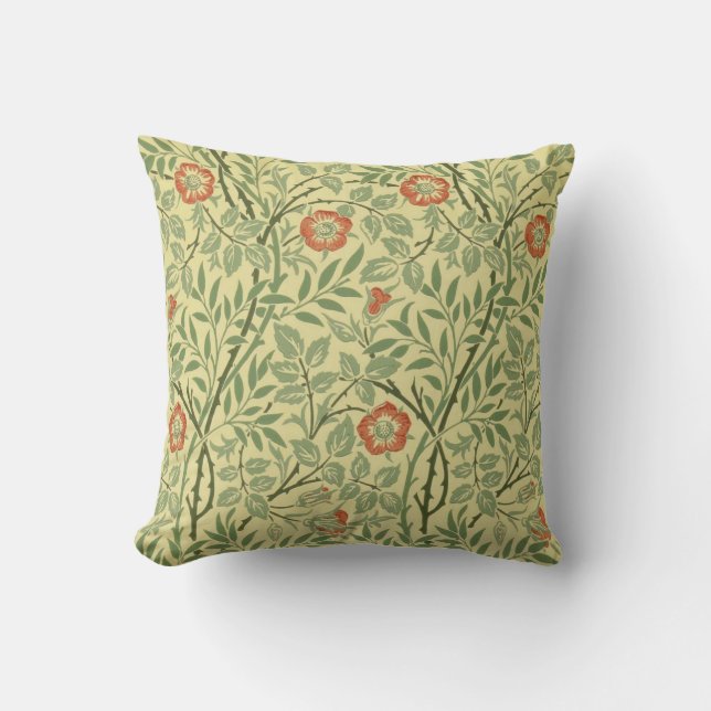 Almofada Sweet Briar Pattern (por William Morris) (Frente)
