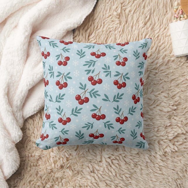 Almofada ❄️ Sweet Cherry Snowfall Collection (Cobertor)
