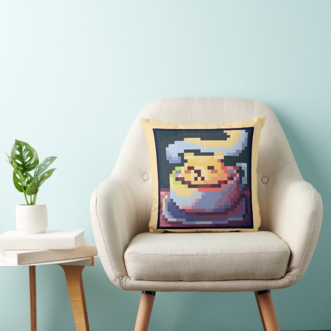 Almofada Sweet cup a tea, Pixel Art, pixelart (Cadeira)