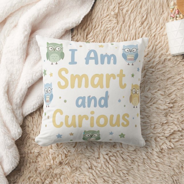 Almofada Sweet Kids Curiosity Affirmation Smart Curious (Cobertor)