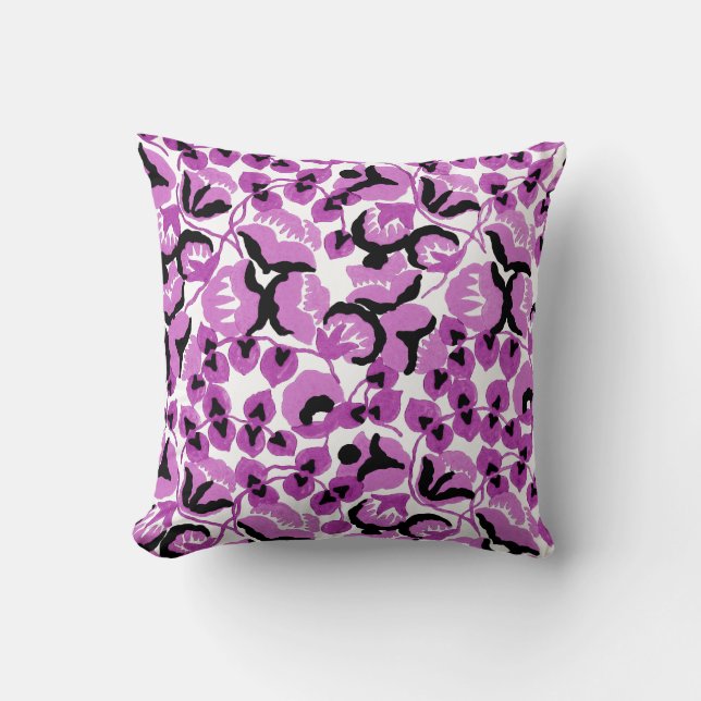 Almofada Sweet Pea (Berry) Fine Art (Frente)