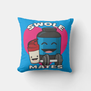 Almofada SWOLEMATES Garganta De Proteína Funny Bodybuilding