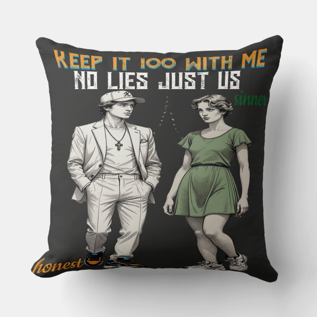 Almofada Symbolic Angel Couple  Throw Pillow (Frente)