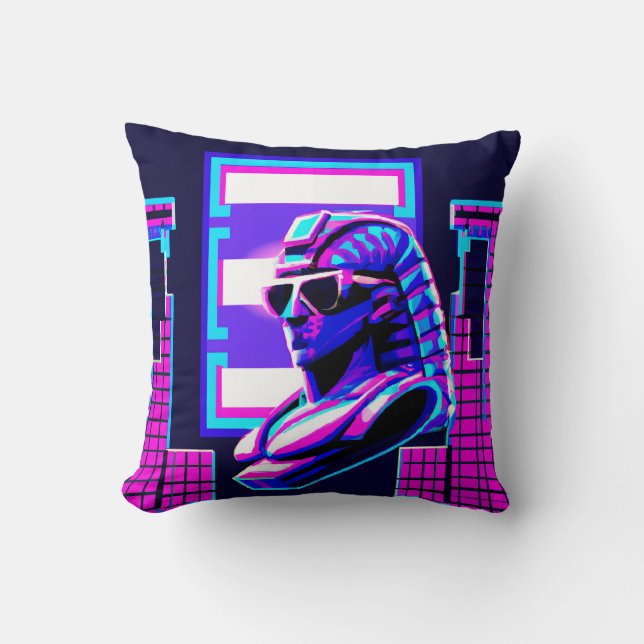 Almofada Synthwave Pharaoh (Frente)
