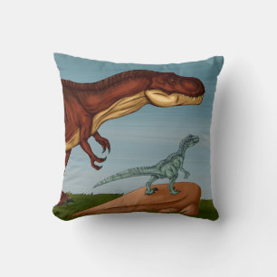 Almofada T-Rex e Velociraptor