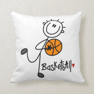 Almofada T-shirts e presentes de basquetebol de Stick Basic