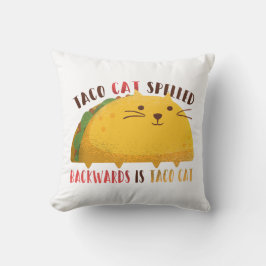 Almofada Taco Cat Palindrome