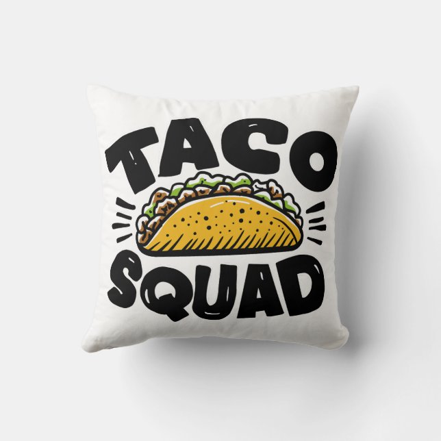Almofada Taco Squad (Verso)
