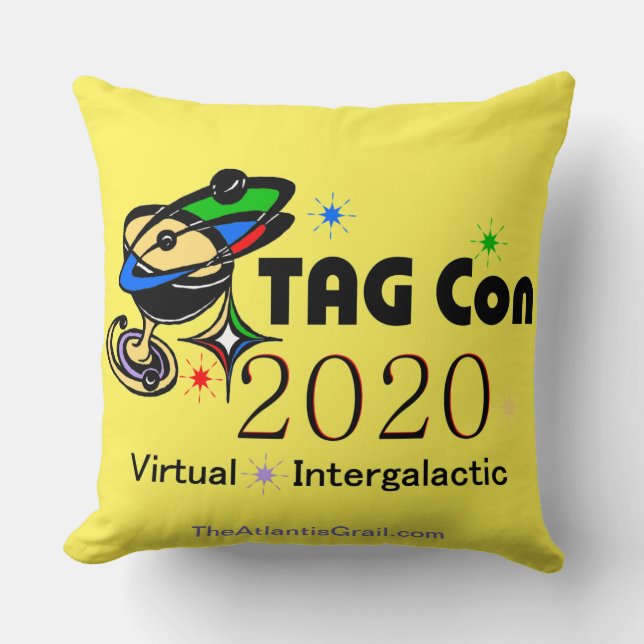 Almofada TAG Con 2020 - Virtual - Quadrante Amarelo (Frente)