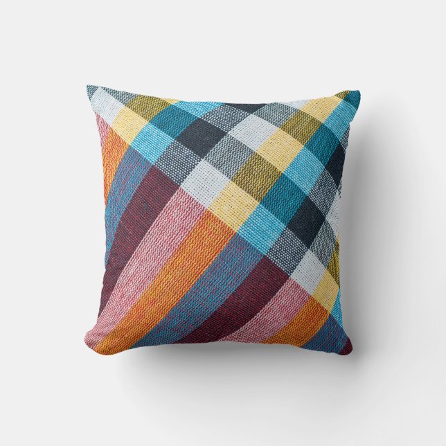 Almofada Tailandês Lixeira: Textura De Tecido De Fechamento (Frente)