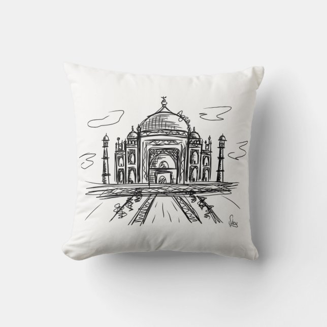 Almofada Taj Mahal (Frente)