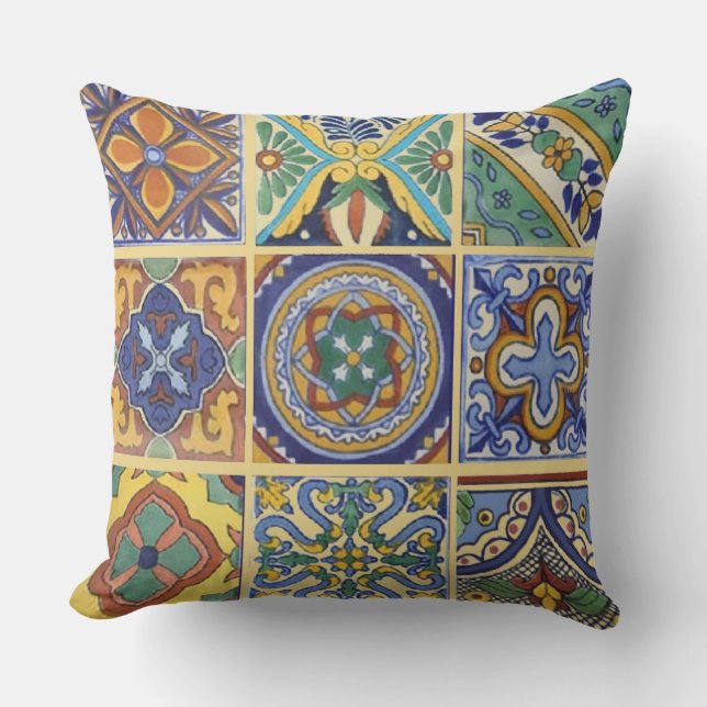 Almofada Talavera Tiles Outdoor Pillow (Frente)