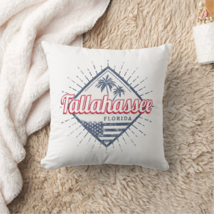 Almofada Tallahassee City Flórida Estados Unidos Vintage EU