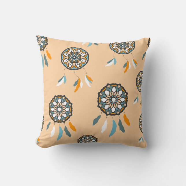 Almofada Tan Dream Catcher Square Travesseiro (Frente)