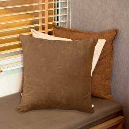 Almofada Tan Faux Leather