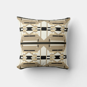 Almofada Tan White Black Southwest Olhe Azulejos Mosaicos G