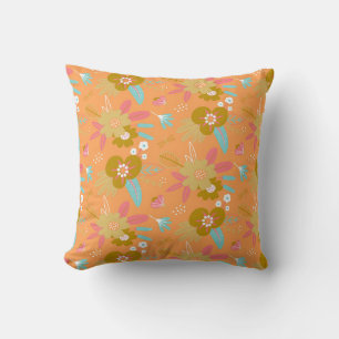 Almofada Tangerina floral bonito