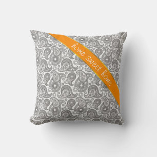 Almofada Tangerine Black Paisley