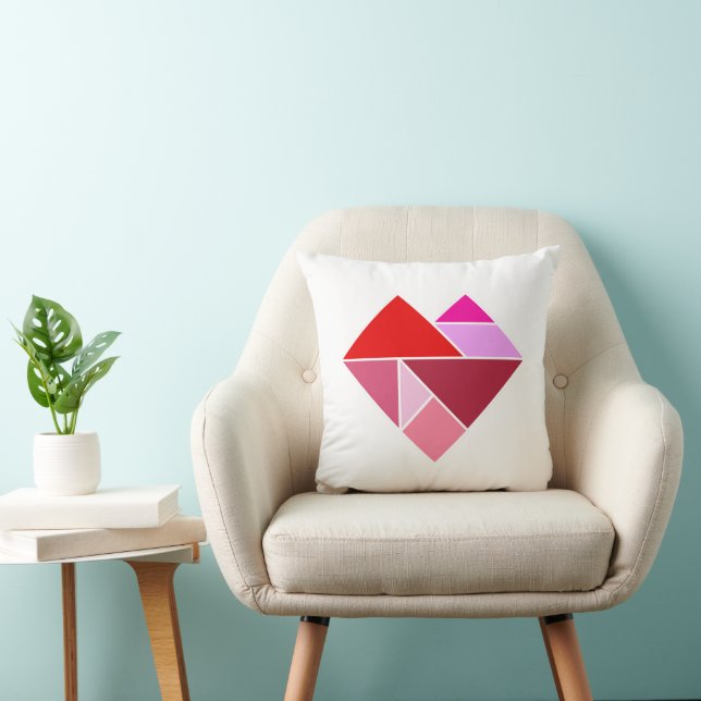 Almofada Tangram do Coração (Cadeira)