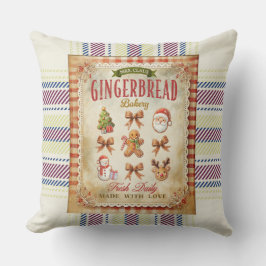 Almofada Tão fofo vintage Gingerbread louco de amor Natal