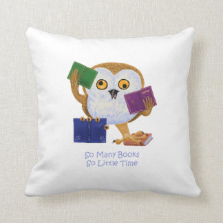 Almofada Tão muitos livros tão pouca hora