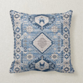 Almofada Tapete Kilim Azul Antigo Oriental