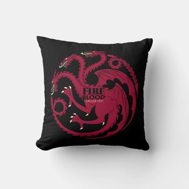 Almofada Targaryen Sigil - Fogo e Sangue (Frente)