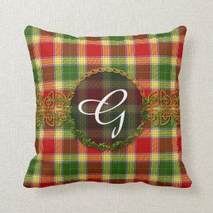 Almofada Tartan de Gibson do monograma