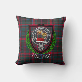 Almofada Tartan e Brasão do Clã Escocês Buchan
