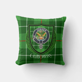 Almofada Tartan e Brasão do Clã Escocês Galloway