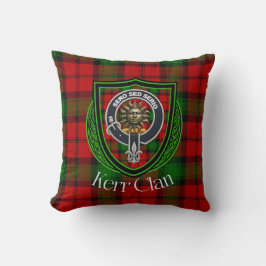 Almofada Tartan e Brasão do Clã Escocês Kerr