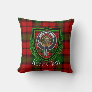 Almofada Tartan e Brasão do Clã Escocês Kerr