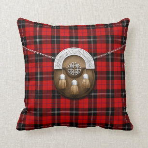 Almofada Tartan e Sporran de Ramsay do clã