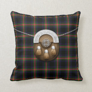 Almofada Tartan e Sporran do watt do clã