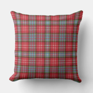 Almofada Tartan escocês original antigo raro velho de