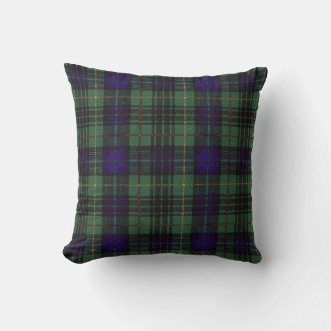Almofada Tartan escocês real - caça de Stewart (Frente)