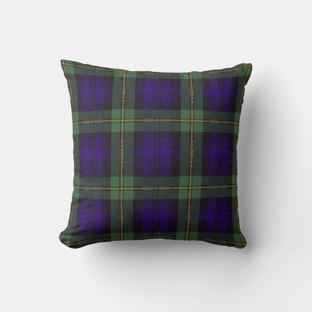 Almofada Tartan escocês real - Gordon (Frente)