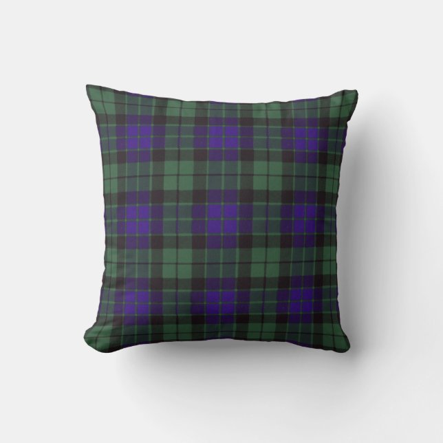 Almofada Tartan escocês real - Mackay (Frente)