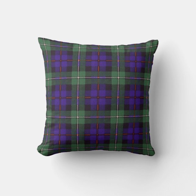 Almofada Tartan escocês real - Mackenzie (Frente)