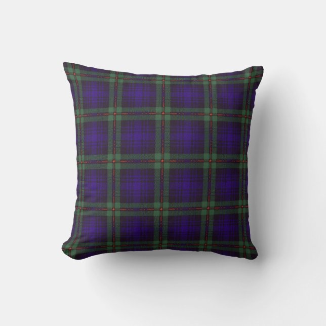 Almofada Tartan escocês real - Mackinlay (Frente)