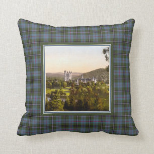 Almofada Tartan real de Deeside do castelo do Balmoral do