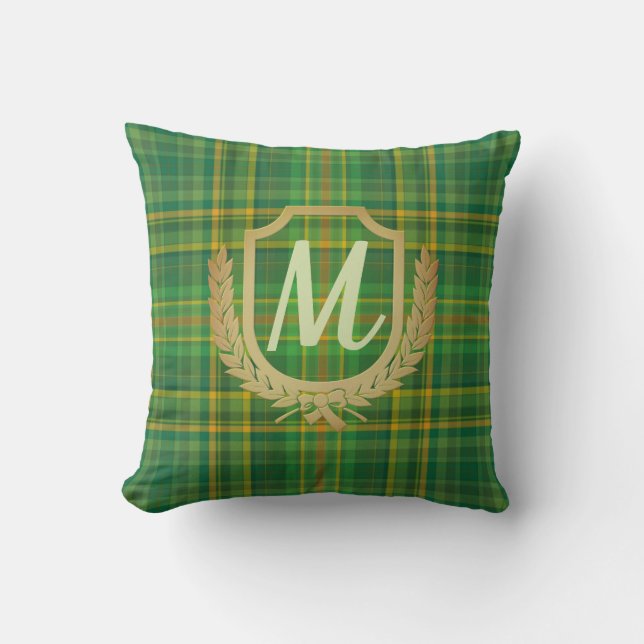 Almofada Tartan Verde Rico (Xadrez) Personalizado (Frente)