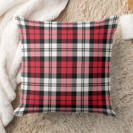 Almofada Tartan Xadrez Vermelho Preto e Branco Natal
