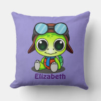 Tartaruga Chibi Fofa Personalizada com Chapéu de A