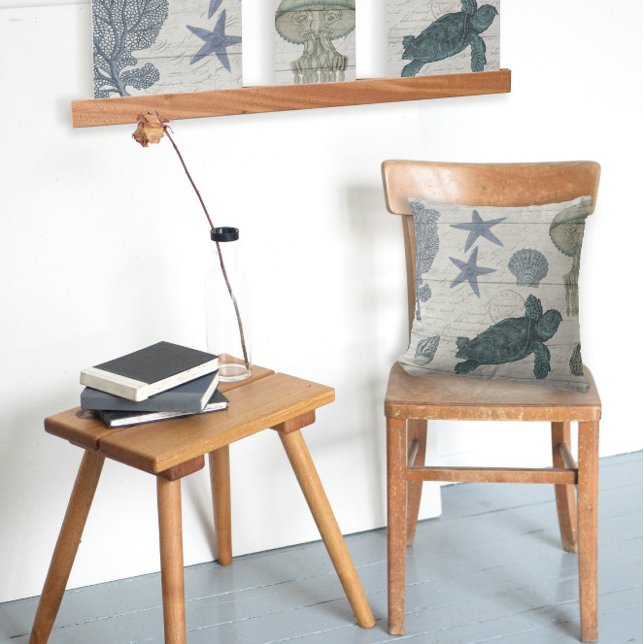 Almofada Tartaruga-do-mar Praia Estelar Peixes-do-mar (Criador carregado)