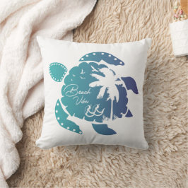 Almofada Tartarugas Marinhas Vintage de Verão