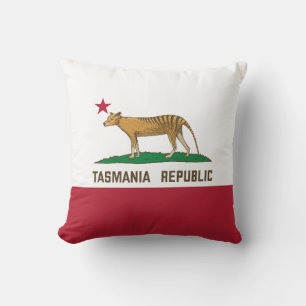 Almofada Tasmânia República da tilacina Bandeira da Tasmâni