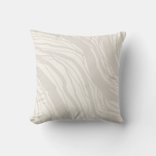 Almofada Taupe Abstrato moderno - Stripes Esbranquiçadas