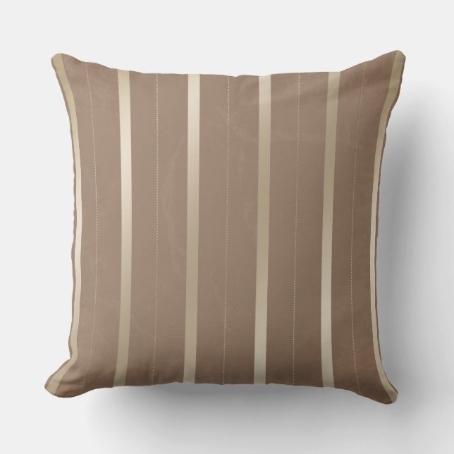 Almofada Taupe Tan e Travesseiro decorativo de distribuição (Frente)
