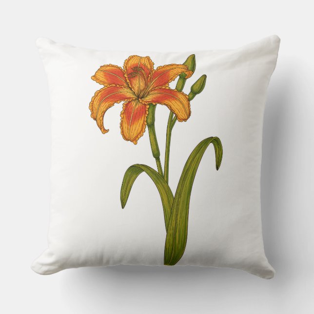 Almofada Tawny Daylily (Frente)